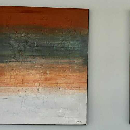 LINEAIRE 5. HUILE - 30 X 24 (2 PIÈCES)