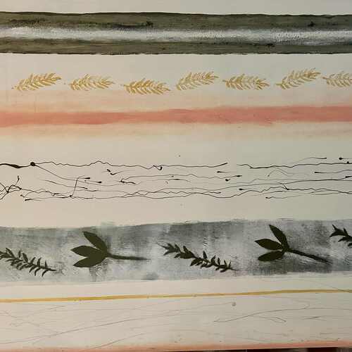 LINEAIRE 3.  ACRYLIQUE - 36X 48