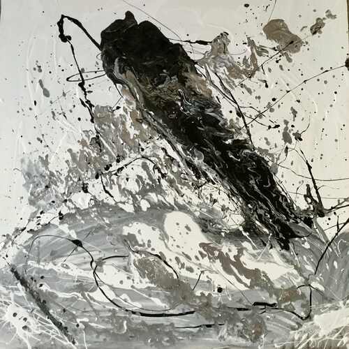 TEXTURAL 3.  HUILE- 36 X 36